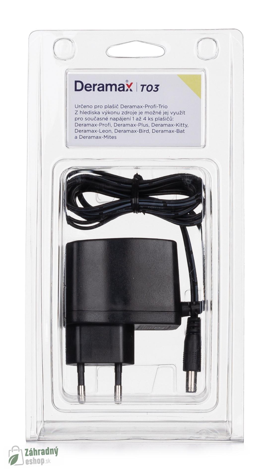 Deramax-T03. Sieťový napájací zdroj 12V